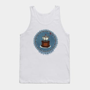 Patches Coffee Stitches Backpack Vintage Style Tank Top